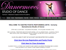 Tablet Screenshot of dancemovesstudio.com